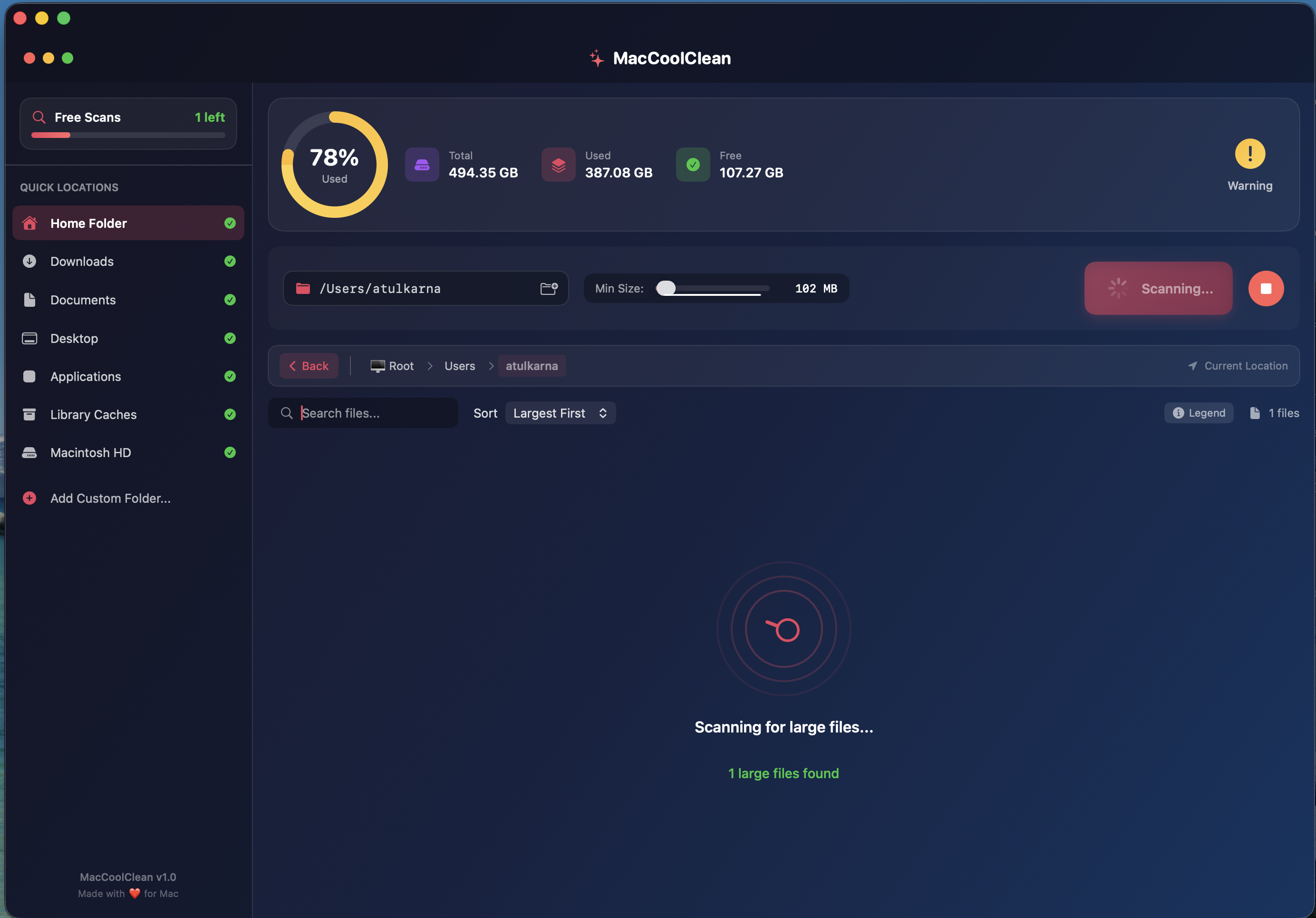 MacCoolClean Screenshot 4